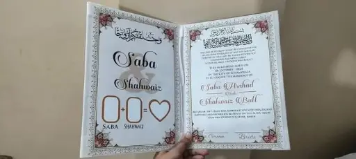 Booklet Nikkah Certificate & Thumb Sheet